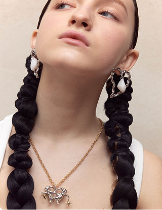 Lucky Rabbit Back to Back Dance Necklace (Chain)