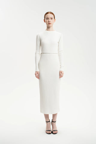 Rib-Knit Maxi Dress