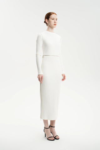 Rib-Knit Maxi Dress