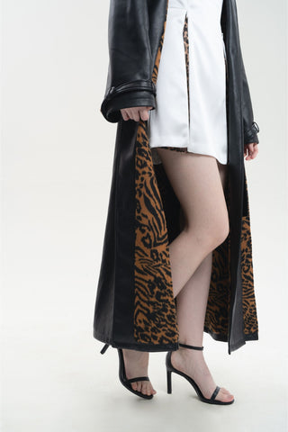 Marina Vegan Leather Trench Coat