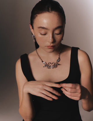 Swan Twins Necklace