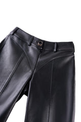 Urban Edge PU Patchwork Pants