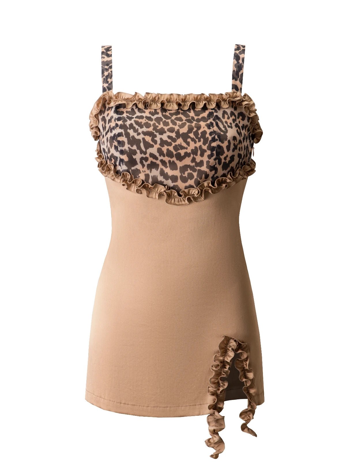 Leopard Print Silk Blend Dress - HIGHTRAST