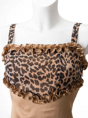 Leopard Print Silk Blend Dress - HIGHTRAST