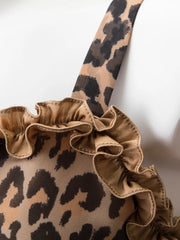 Leopard Print Silk Blend Dress - HIGHTRAST