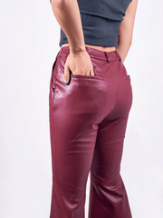 Chic Flare PU Pants - HIGHTRAST