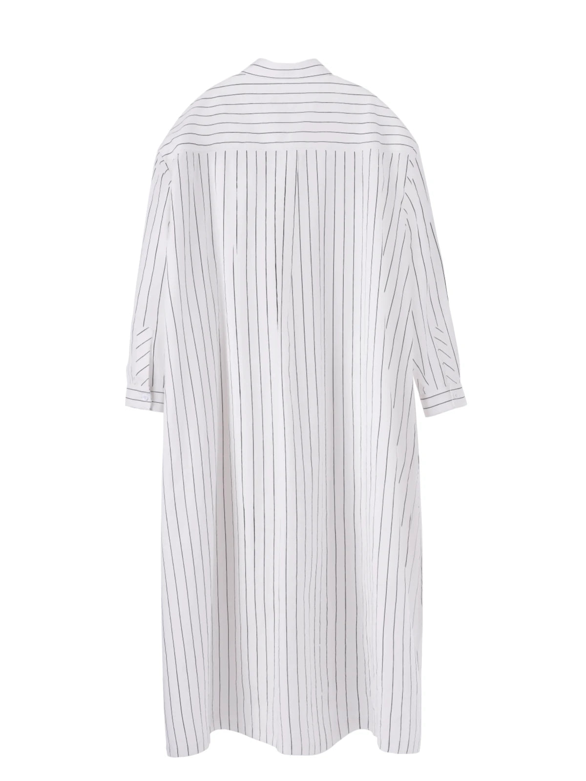 Ethereal Stripes Maxi Shirt Dress - HIGHTRAST